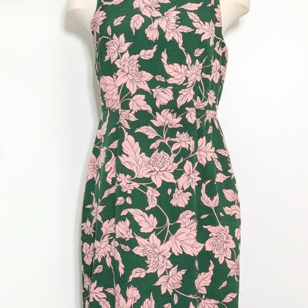 Floral Green and Pink Dress